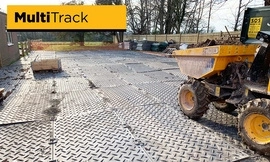 temporary access road on housebuilding site